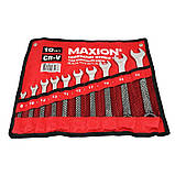 Набір комбінованих ключів 10 штук Cr-V MAXION MXTL- FC10 (8-24мм), фото 4