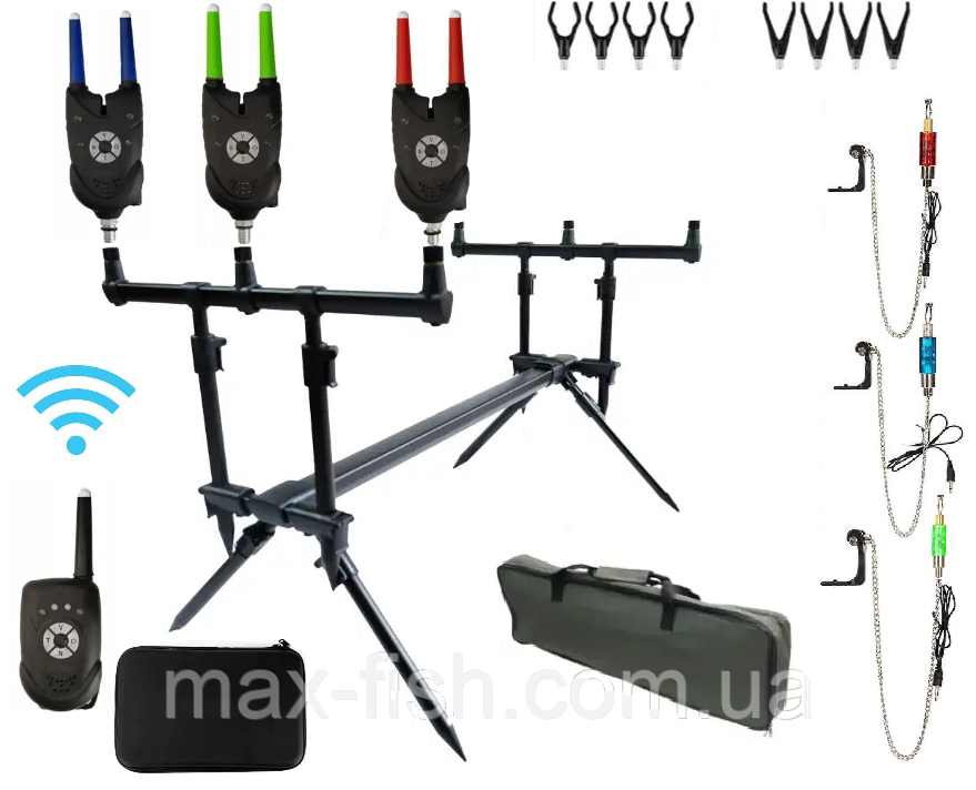 Набір рибалки з род-подом MARLINE Vantage Carp RP 119 і сигналізаторами MARLINE JHA-511, фото 1