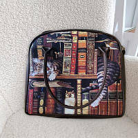 Сумка з принтом Oxford Кіт в книгах