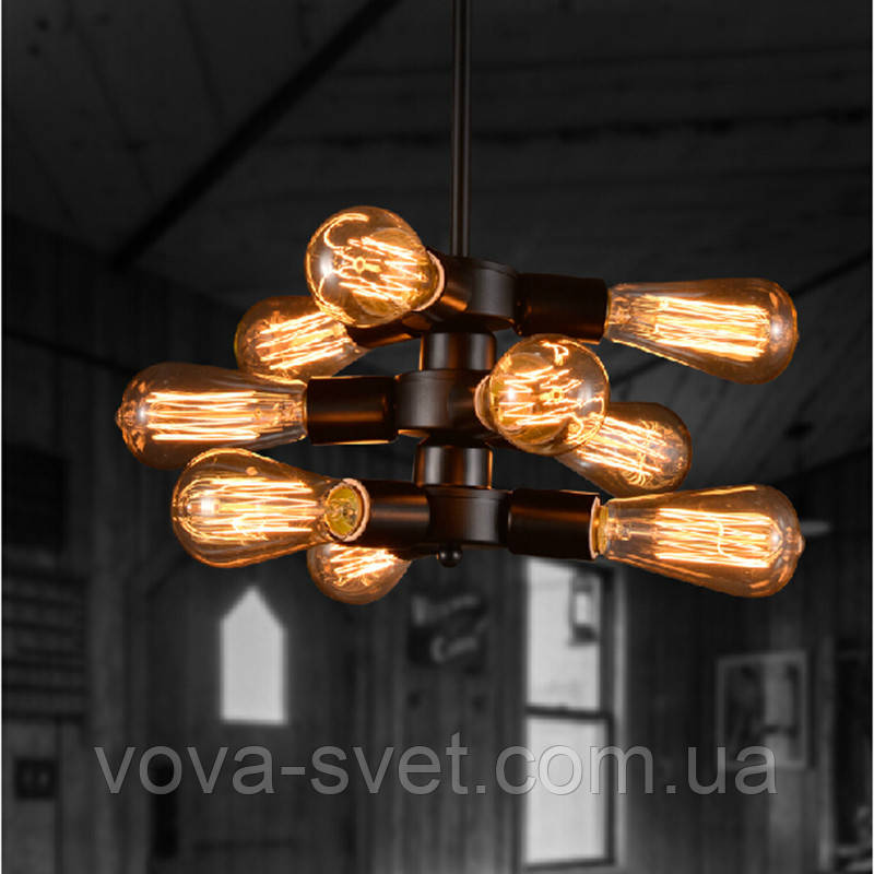 Подвесной светильник [ LOFT Five - 5 Lamp Edisons ] - фото 4 - id-p478895978