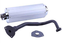 Глушник у комплекті ТАТА на скутер із бензиновим двигуном 50CC4T