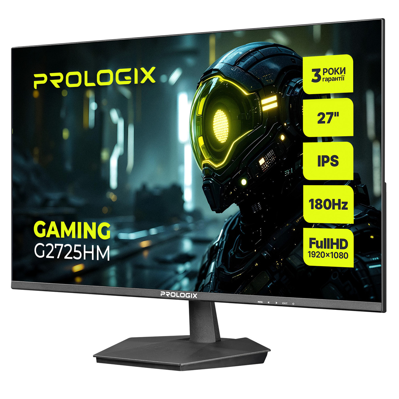 Монітор Prologix Gaming 27" G2725HM IPS Black 180Hz, фото 1