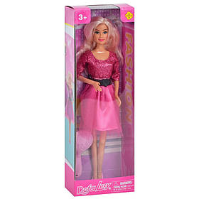 Дитяча лялька "Вечірня красуня" DEFA 8226(Pink) гребінець, Toyman