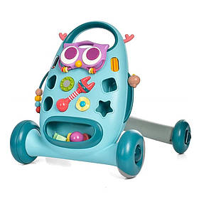 Дитяча каталка-ходунки "Пташка" Bambi K5(Blue) рухомі деталі, Toyman