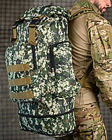 Мілітарі рюкзак туристичний FERNIX 100 л піксель — тактичний армійський рюкзак для походів, полювання, риболовлі та експедицій