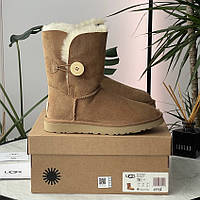 Ugg Short Bailey Button Chestnut
