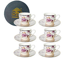 Кавовий сервіз SNT Сіріус порцеляна 100мл 12 предметів 1452-00