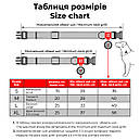 Нашийник нейлон 37-58 см 25 мм Waudog Nylon Mono чорний Collar для собак XL, фото 7