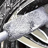 Ультрам'яка мікрофіброва щітка для коліс та внутрішньго оздоблення авто, фото 3