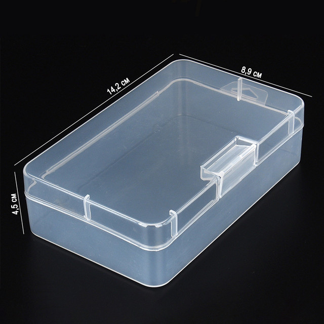 Пластикова коробка (контейнер) 14,2×8,9×4,5 см для зберігання дрібних предметів Пластикова коробка (контейнер) 14,2×8,9×4,5 см для зберігання дрібних предметів