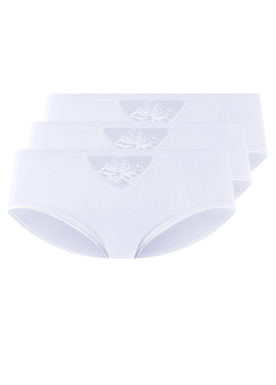 Трусики жіночі безшовні 3шт. Esmara з вишивкою, фото 1