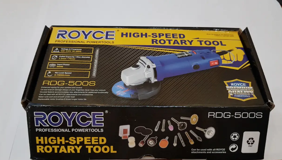 Міні болгарка-гравер ROYCE RDG-500S, 220В (з регулюванням обертів), фото 1