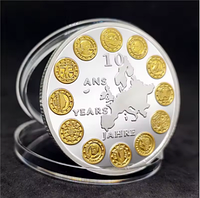 Сувенірна Позолочена монета ЕС