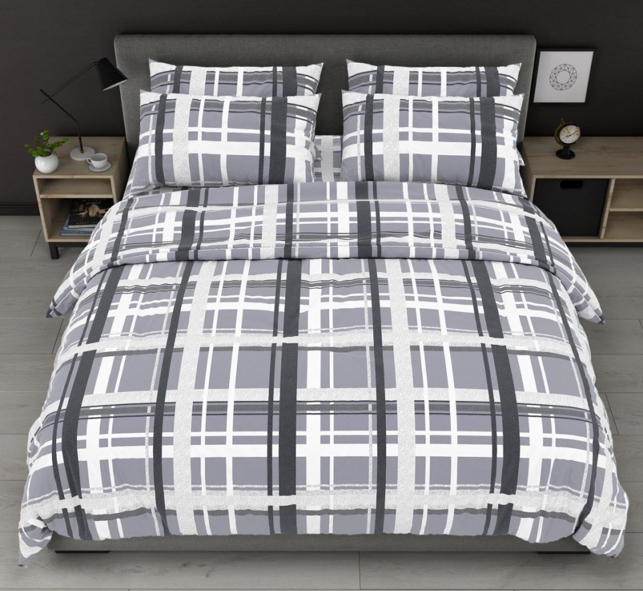 Сімейний комплект постільної білизни стандартний, принт: Буфало