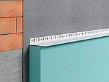 Цокольний пластиковий стартовий профіль фасадний ПВХ для пінопласту вати товщиною 100 мм та менше, фото 3
