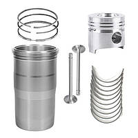 Вкладиші, кільця, напівкільця, клапани, гільзи та поршня