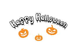 Наліпка з оракалу Happy Halloween, 017