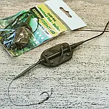 🇺🇦 Карповый монтаж на лидкоре «Arc Flat-Boile» , 2 крючка , вес 30 грамм 🇺🇦, фото 2