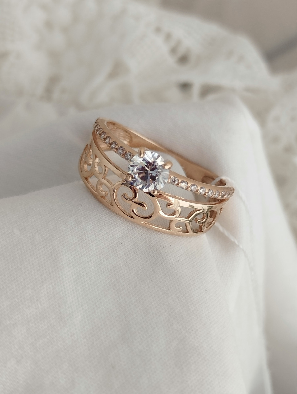 Золоте кільце подвійне, фото 1