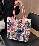 Сумка шоппер повсякденна пляжна тканинна, фото 4