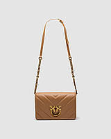💎 Pinko Large Love Bag Click Big Chevron Beige 25 х 17 х 8 см