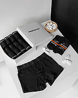 Комплект 5 штук трусів + 12 пар термо шкарпеток в Premium Box S