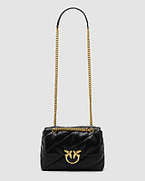 💎 Pinko Big Love Bag Puff Maxi Quilt Black/Gold