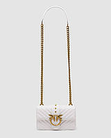 💎 Pinko Mini Love Bag One Simply Puff White/Gold 21 х 12 х 7 см