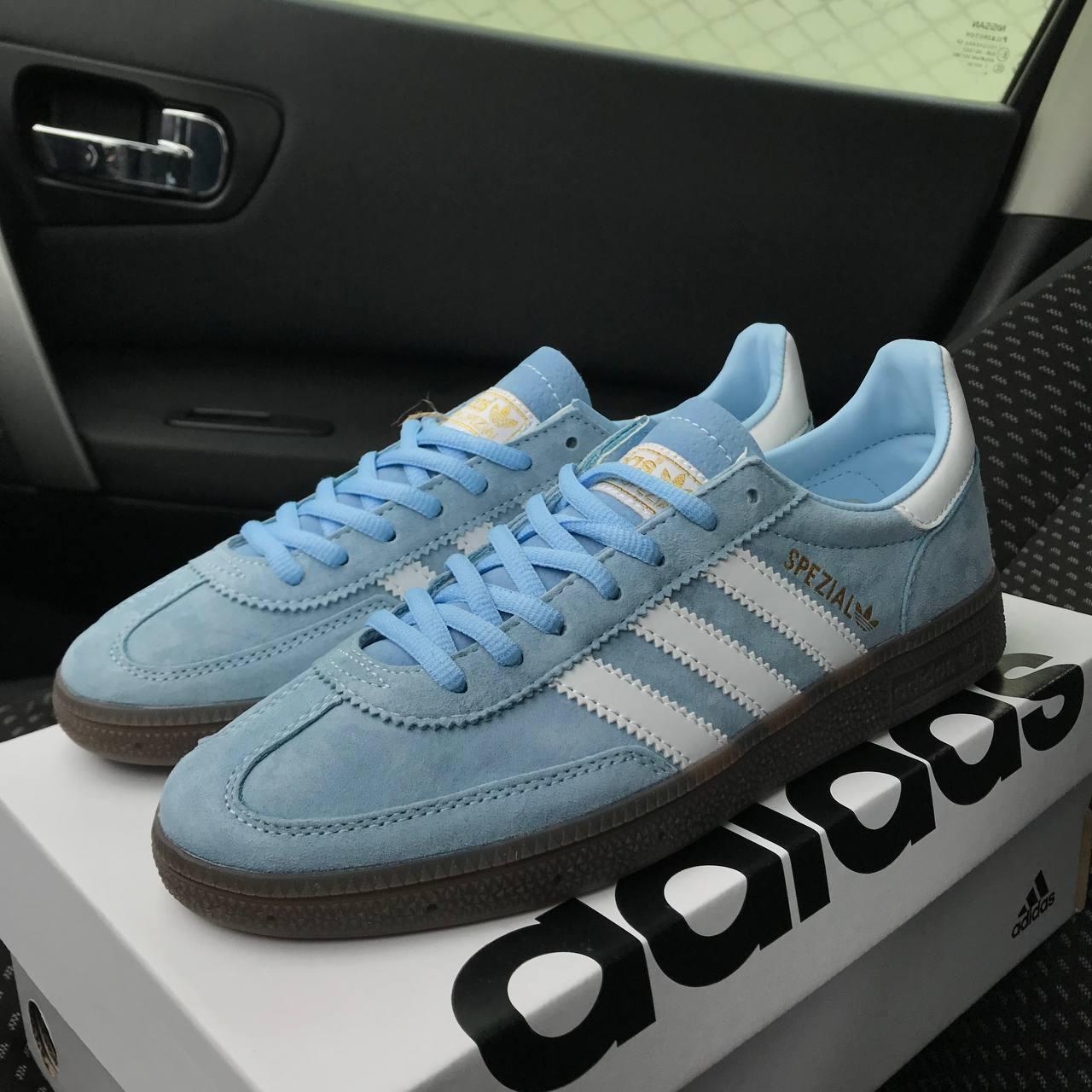 Кросівки Adidas Spezial Handball Blue Блакитні Взуття Адідас Спеціал Гандбол замша шкіра демісезон унісекс, фото 1