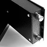 Сейф меблевий маленький для грошей документів цінностей на ключі Сталевий домашній міні-сейф для дому та офісу, фото 4