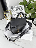 Сумочка Dior сідло – в Еко шкірі чорний гладкий Є