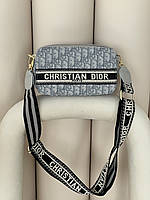 Сумка Christian Dior Textile світло-сірий Є