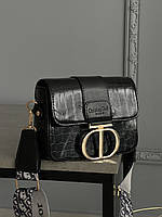 Леді Dior мини рептилія чорний Є