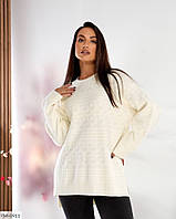 Кофта туніка жіноча красива класична зручна вовняна вільного фасону розмір 46-56 арт 630