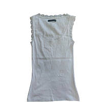 Майка жіноча з мереживом 42 білий