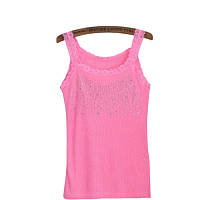 Майка жіноча з каменями one size рожевий