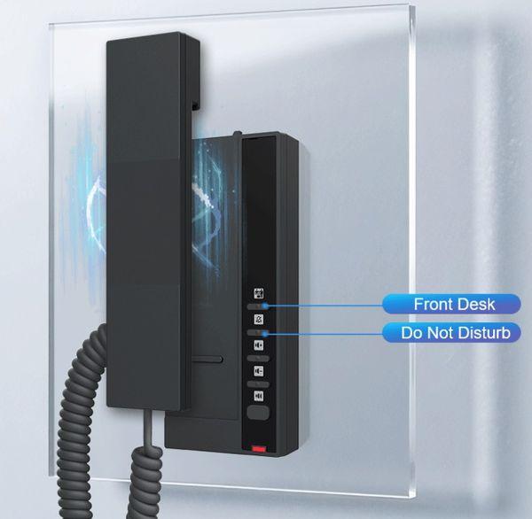 2 программируемые кнопки для быстрого вызова служб отеля, например, рецепции