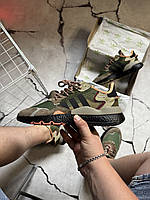Adidas Nite Jogger Boost Core Black Orange Dark Green
