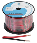 Кабель акустичний Cabletech 2x2.5 мм² CCA 100 м червоно-чорний (KAB0393)
