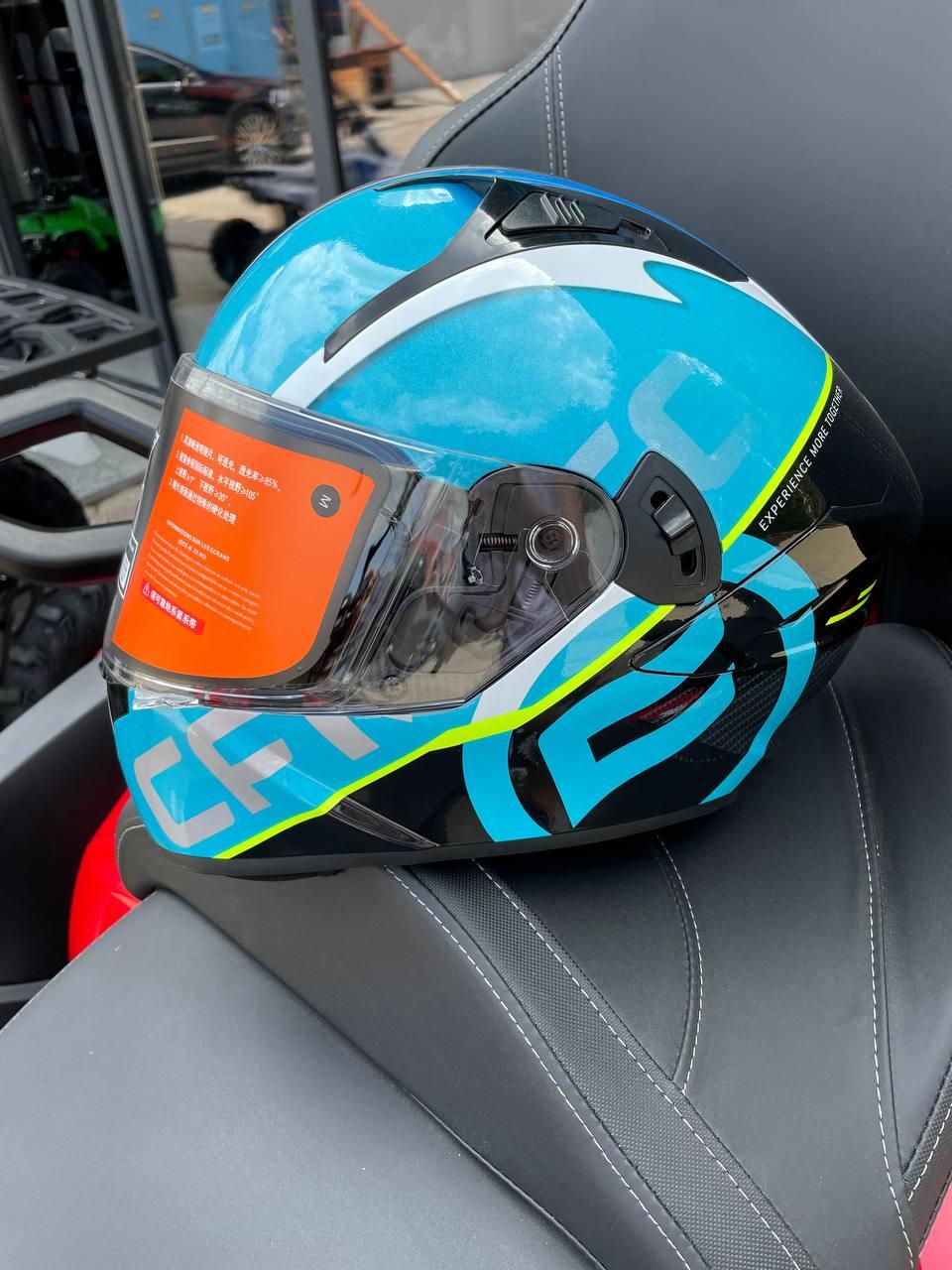 Оригінальний шолом CFMOTO колір блакитний, фото 1