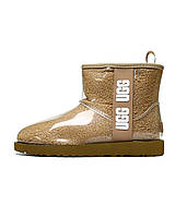 UGG Classic Clear Mini Large LOGO Fleece Lined 39