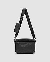 🦁 Louis Vuitton Trio Messenger Black Embossing Leather 25.5 х 18.5 х 7 см