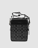 🦁 Coach Charter Crossbody 24 In Signature Canvas Grey 16.5 х 21 х 7 см