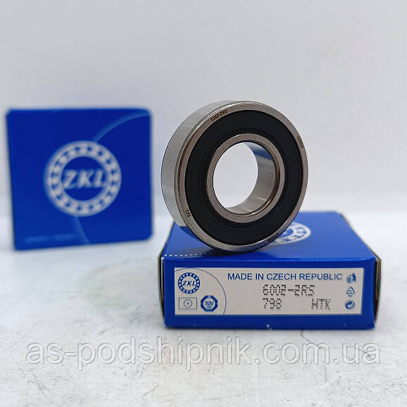 Підшипник 6002-2RS (180102) ZKL, фото 1