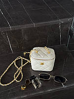 Chanel Classic White Lambskin Pearl Crush Mini Vanity Case [оригінальна коробка] 11х10х7
