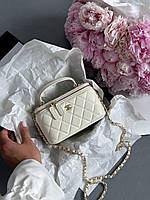 Chanel Classic Beige Lambskin Pearl Crush Vanity BagМагнітна Коробка 17х11х8
