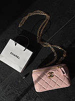 Chanel Classic Powder Lambskin Pearl Crush Vanity Bag Gold   [оригінальна коробка] 17х11х8