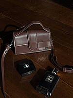 Jacquemus Le Bambino Small Handbag With Adjustable Crossbody Brown 17х9х5