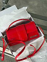Jacquemus Le Bambino Small Handbag With Adjustable Crossbody red 20 х 10 х 6