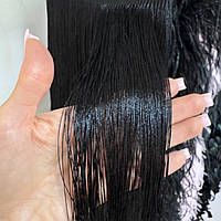 Бахрома шовкова. Колір Black 30 см*1м